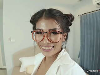 Asian milf teacher creampie