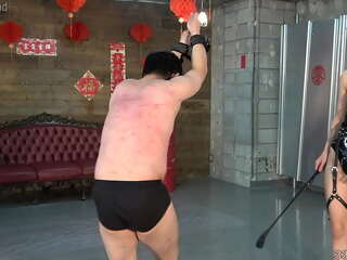 Japanese femdom laughing and whipping