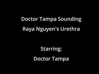 Asian teen raya ngueyn piss hole gets penetrated with surgical steel sounds by doctor tampa courtesy of girlsgonegynocom raya pham raya kahi